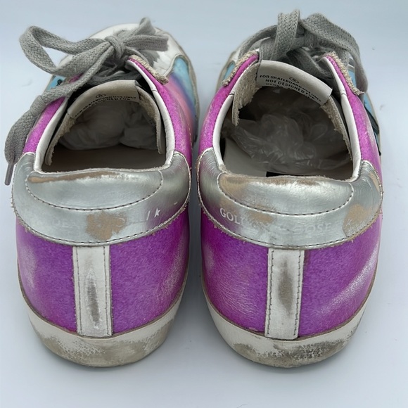 Golden Goose SuperStar Limited Edition Tie Dye Sneakers EU 39/ US Size 9 - Picture 7 of 15